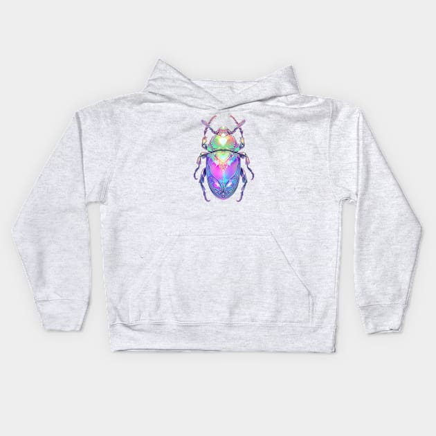 Cute Opal Beetle Kids Hoodie by DarkSideRunners